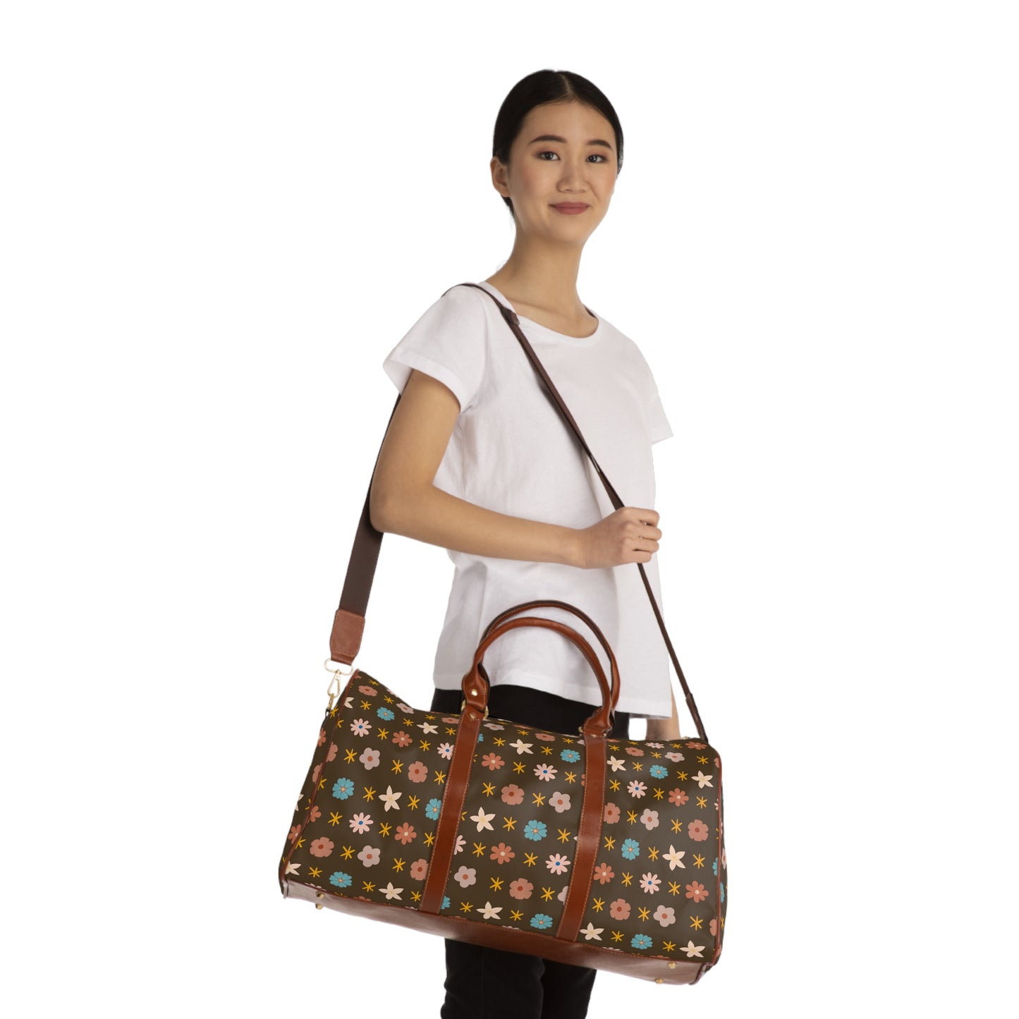 Ditsy Floral Waterproof Travel Bag