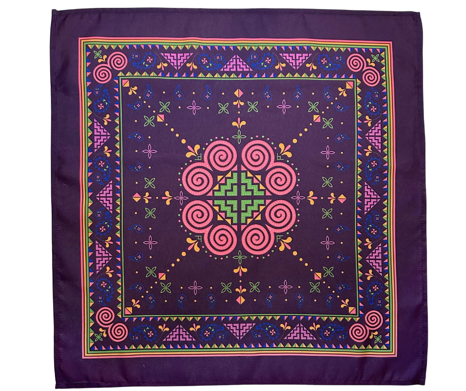 Multi Hmong Inspired Bandana