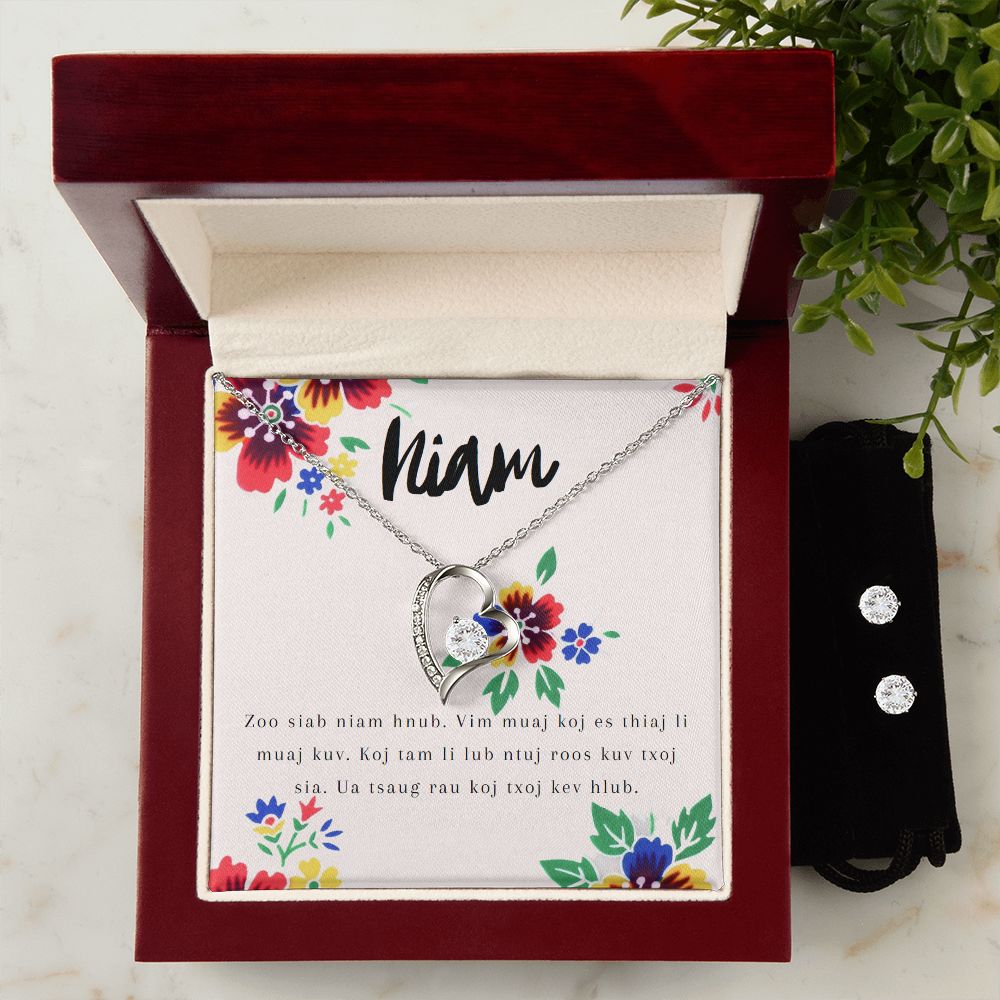 Niam (Mom - Hmong Floral) Mother's Day Quote Set
