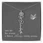 Blooms Name Necklace (Gray)