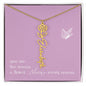 Blooms Name Necklace (Mauve)