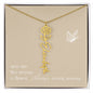 Blooms Name Necklace (Natural)