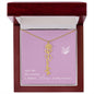 Blooms Name Necklace (Mauve)