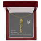 Blooms Name Necklace (Gray)