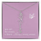 Blooms Name Necklace (Mauve)