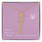 Blooms Name Necklace (Mauve)