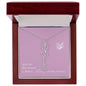 Blooms Name Necklace (Mauve)