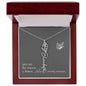 Blooms Name Necklace (Gray)