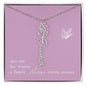 Blooms Name Necklace (Mauve)