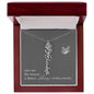 Blooms Name Necklace (Gray)