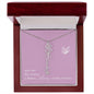 Blooms Name Necklace (Mauve)
