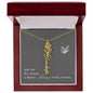 Blooms Name Necklace (Gray)
