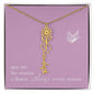 Blooms Name Necklace (Mauve)