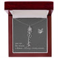 Blooms Name Necklace (Gray)