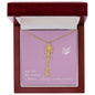 Blooms Name Necklace (Mauve)