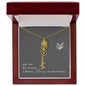 Blooms Name Necklace (Gray)