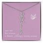 Blooms Name Necklace (Mauve)