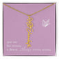 Blooms Name Necklace (Mauve)