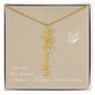 Blooms Name Necklace (Natural)