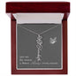 Blooms Name Necklace (Gray)