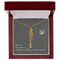 Blooms Name Necklace (Gray)