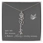 Blooms Name Necklace (Gray)