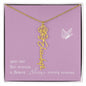 Blooms Name Necklace (Mauve)