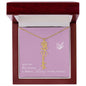 Blooms Name Necklace (Mauve)