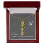 Blooms Name Necklace (Gray)