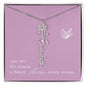 Blooms Name Necklace (Mauve)