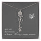 Blooms Name Necklace (Gray)