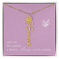 Blooms Name Necklace (Mauve)