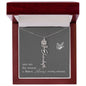Blooms Name Necklace (Gray)