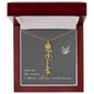 Blooms Name Necklace (Gray)