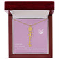 Blooms Name Necklace (Mauve)