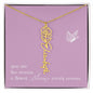Blooms Name Necklace (Mauve)