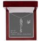 Blooms Name Necklace (Gray)