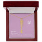 Blooms Name Necklace (Mauve)