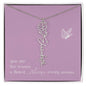 Blooms Name Necklace (Mauve)