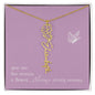 Blooms Name Necklace (Mauve)