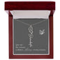 Blooms Name Necklace (Gray)