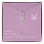 Blooms Name Necklace (Mauve)