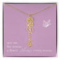 Blooms Name Necklace (Mauve)
