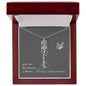 Blooms Name Necklace (Gray)