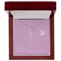 Blooms Name Necklace (Mauve)