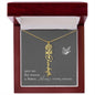 Blooms Name Necklace (Gray)