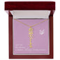Blooms Name Necklace (Mauve)