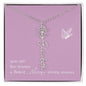 Blooms Name Necklace (Mauve)