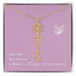 Blooms Name Necklace (Mauve)