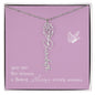 Blooms Name Necklace (Mauve)